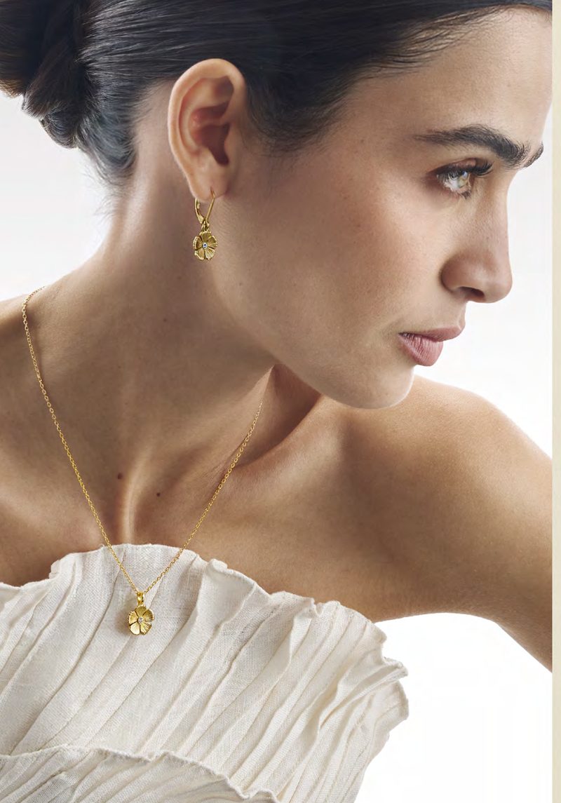 Colección Alería Flor (collar + aretes)